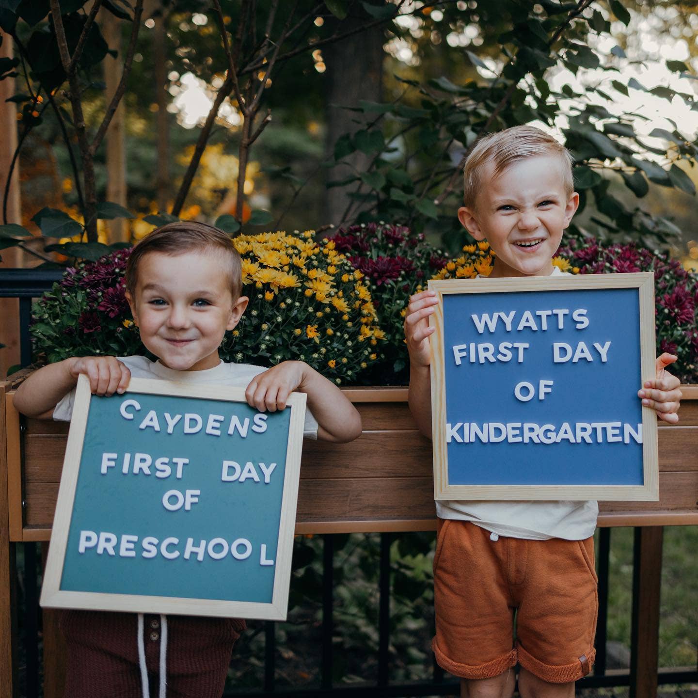 12x12 Navy Blue Magnetic Chalkboard from Anderson Parker