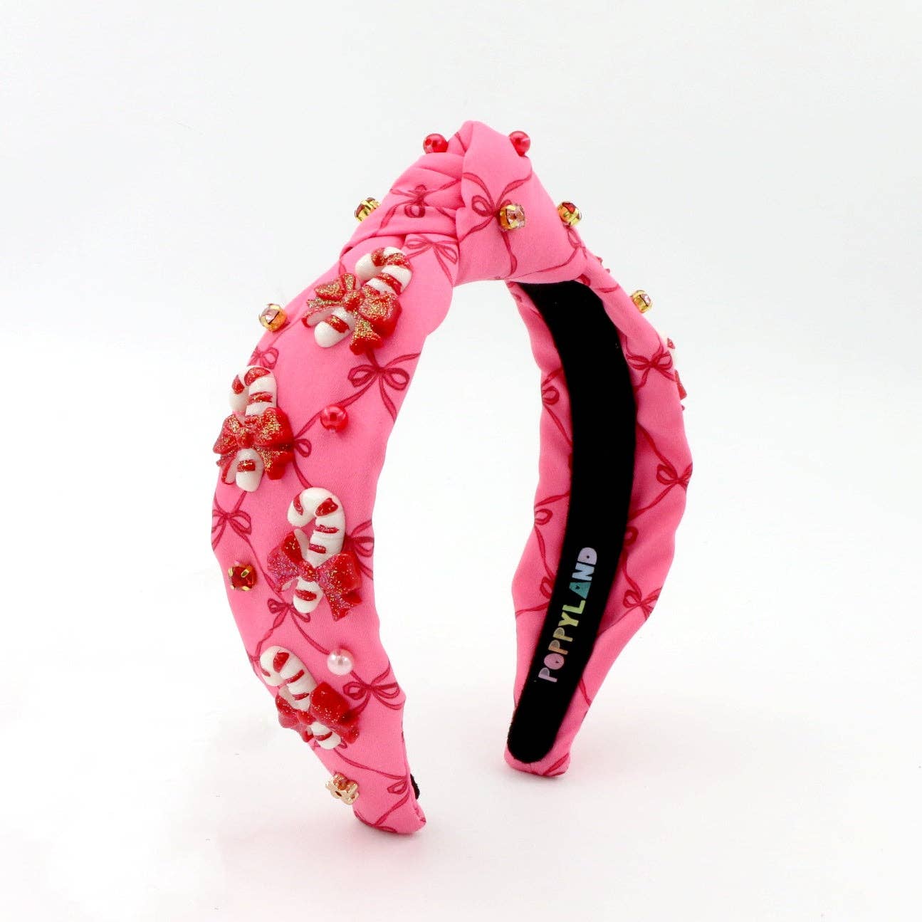 Candy Cane on Bow Print Headband from Anderson Parker