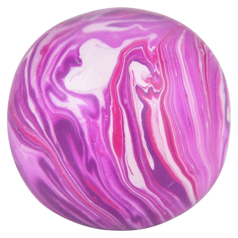 2.33" SQUISH AND STRETCH MARBLEIZED GUMMI BALL LLB kids toys from Anderson Parker