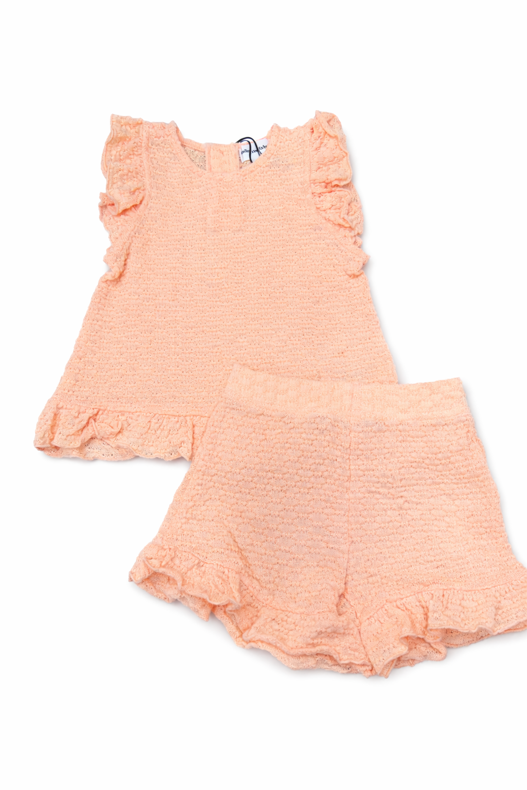 2 PCS SET: SLEEVELESS TOP AND SHORTS KNIT-ORANGE LT. from Anderson Parker