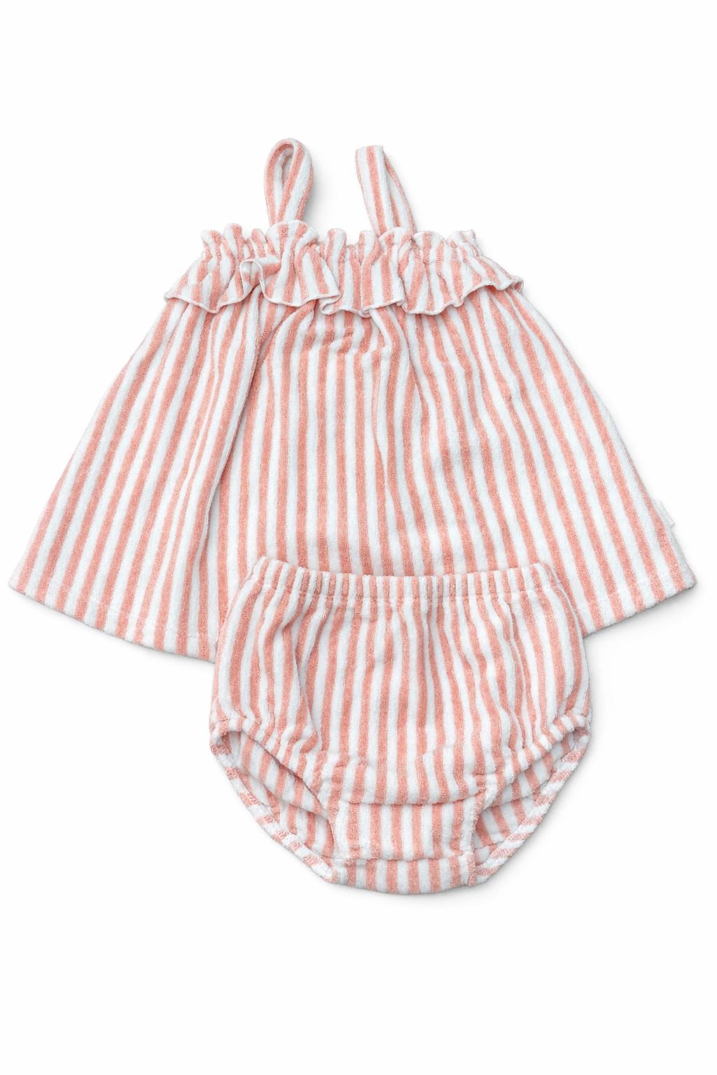 2PC SET: Dress + Bloomer - Pink Stripe from Anderson Parker