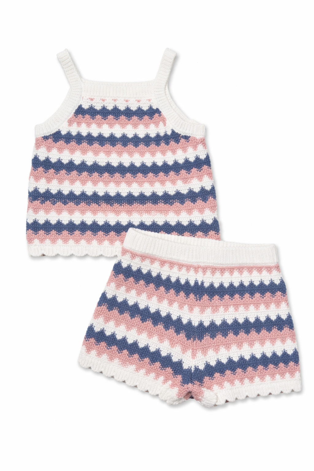 2PC SET: S/S TOP + SHORTS KNIT - Beige from Anderson Parker