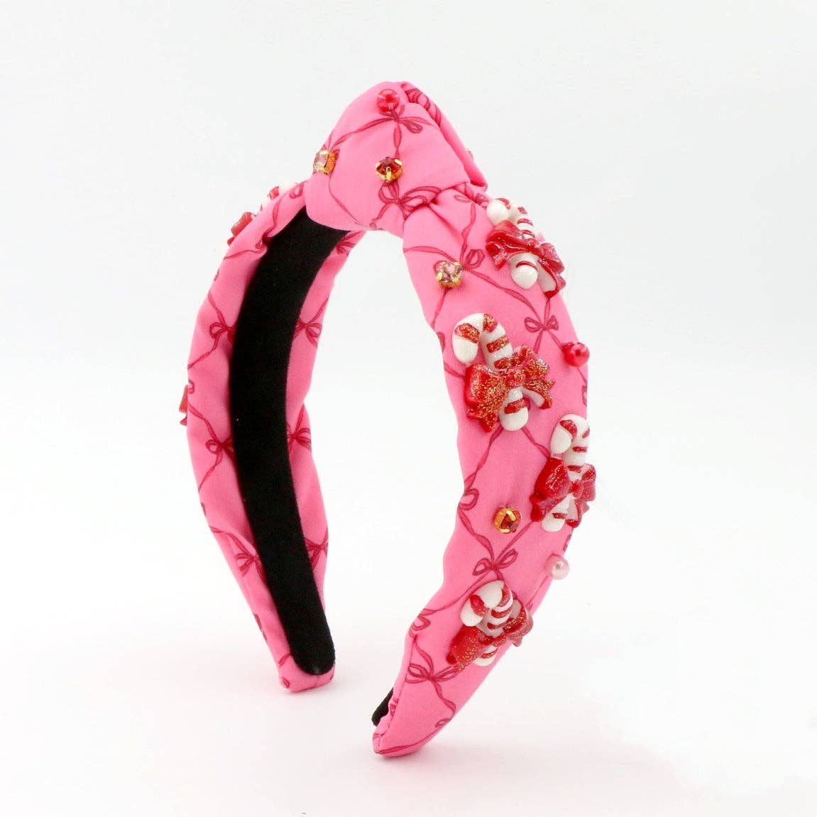 Candy Cane on Bow Print Headband from Anderson Parker