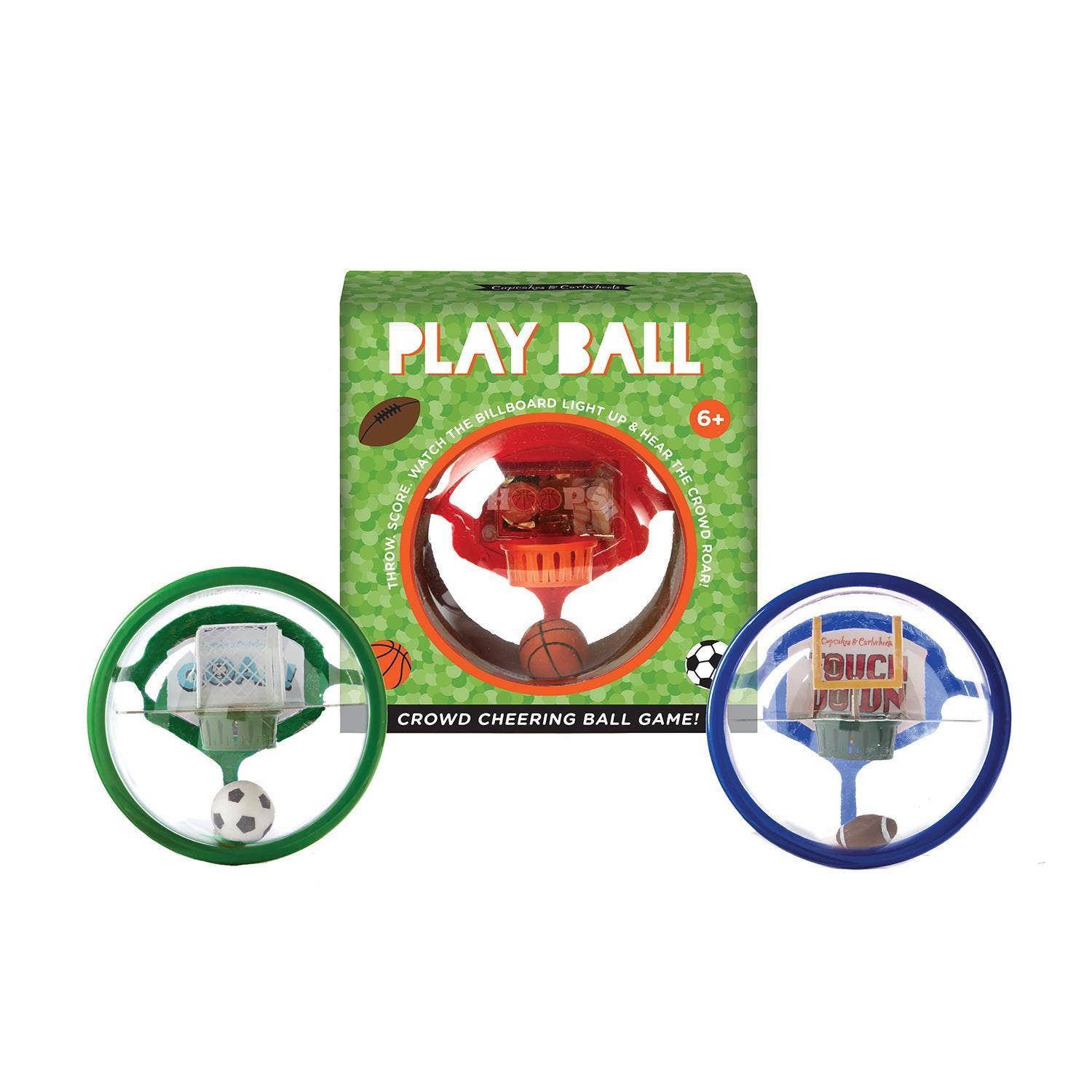 Play Ball Game with Lights/Sound in Gift Box Asst 3 Sports from Anderson Parker