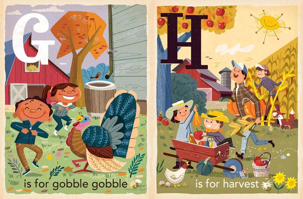 T is for Thankful:  Thanksgiving Alphabet board book from Anderson Parker