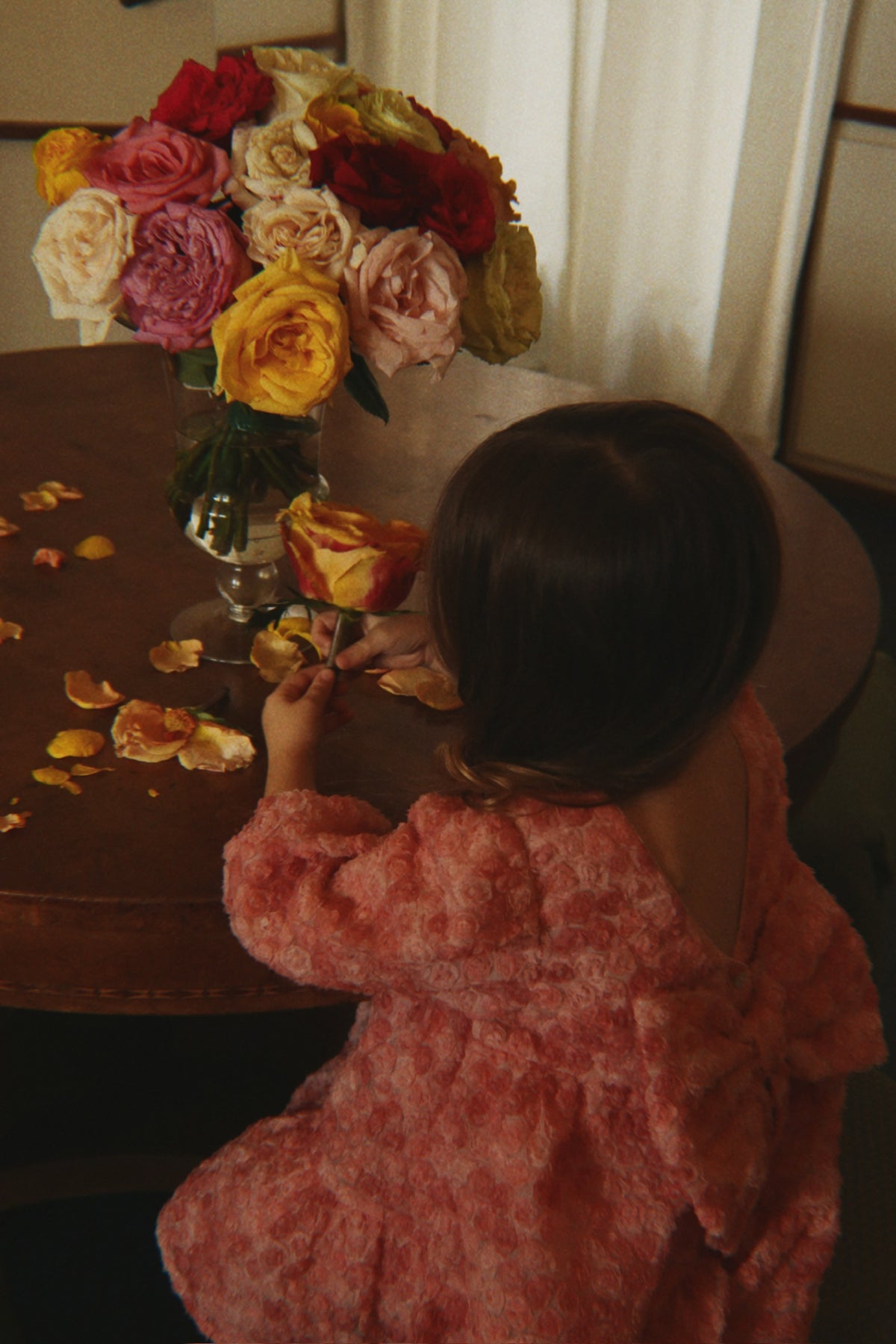 ALLY LS FLOWER DRESS - VEILED ROSE from Anderson Parker