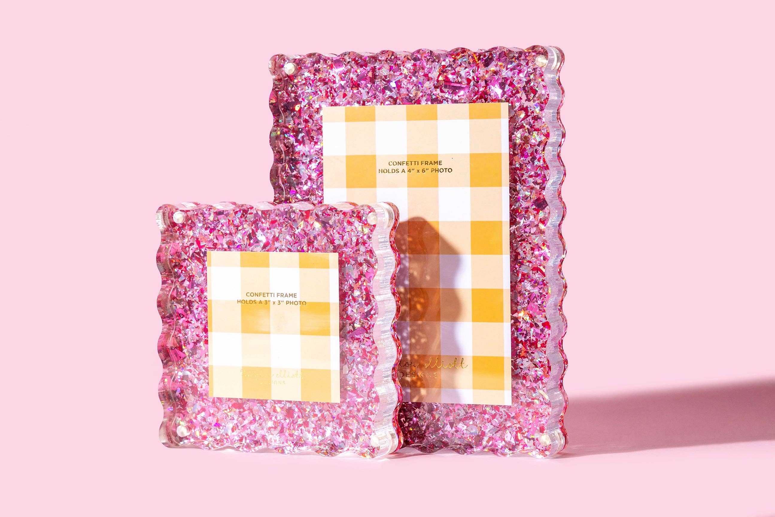 Acrylic Picture Frame - Small - Pink Confetti from Anderson Parker