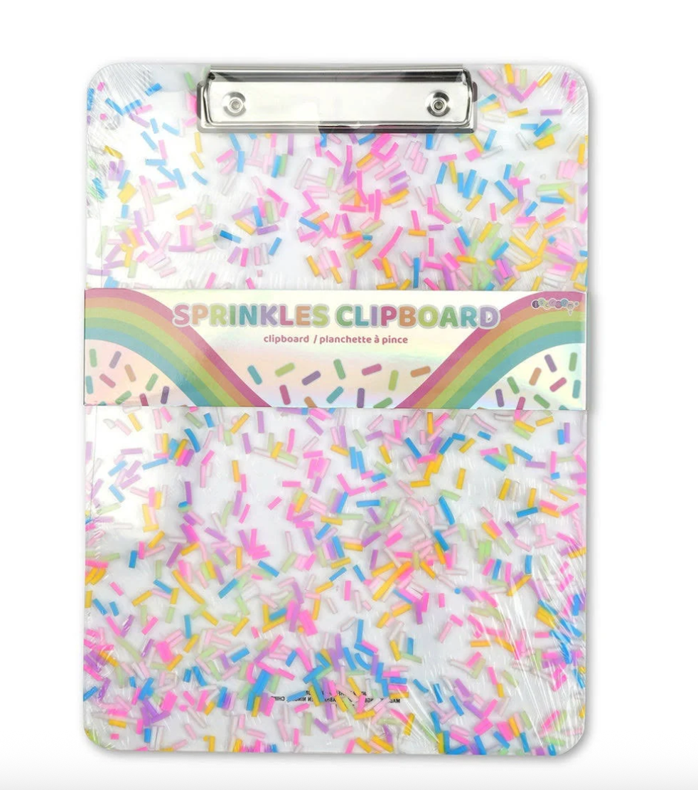 Acrylic Sprinkles Clipboard from Anderson Parker