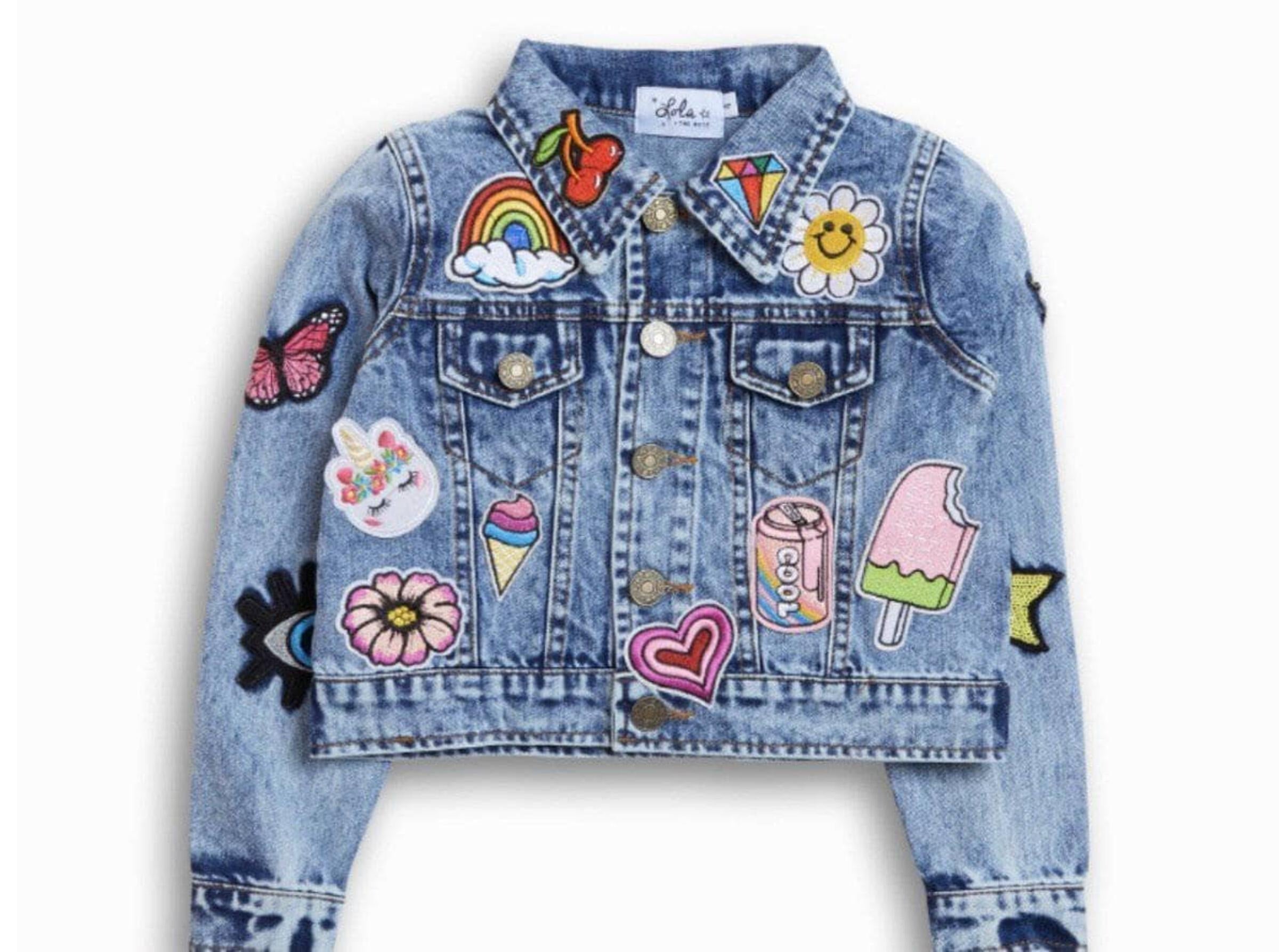All About The Patch Crop Denim Jacket from Anderson Parker