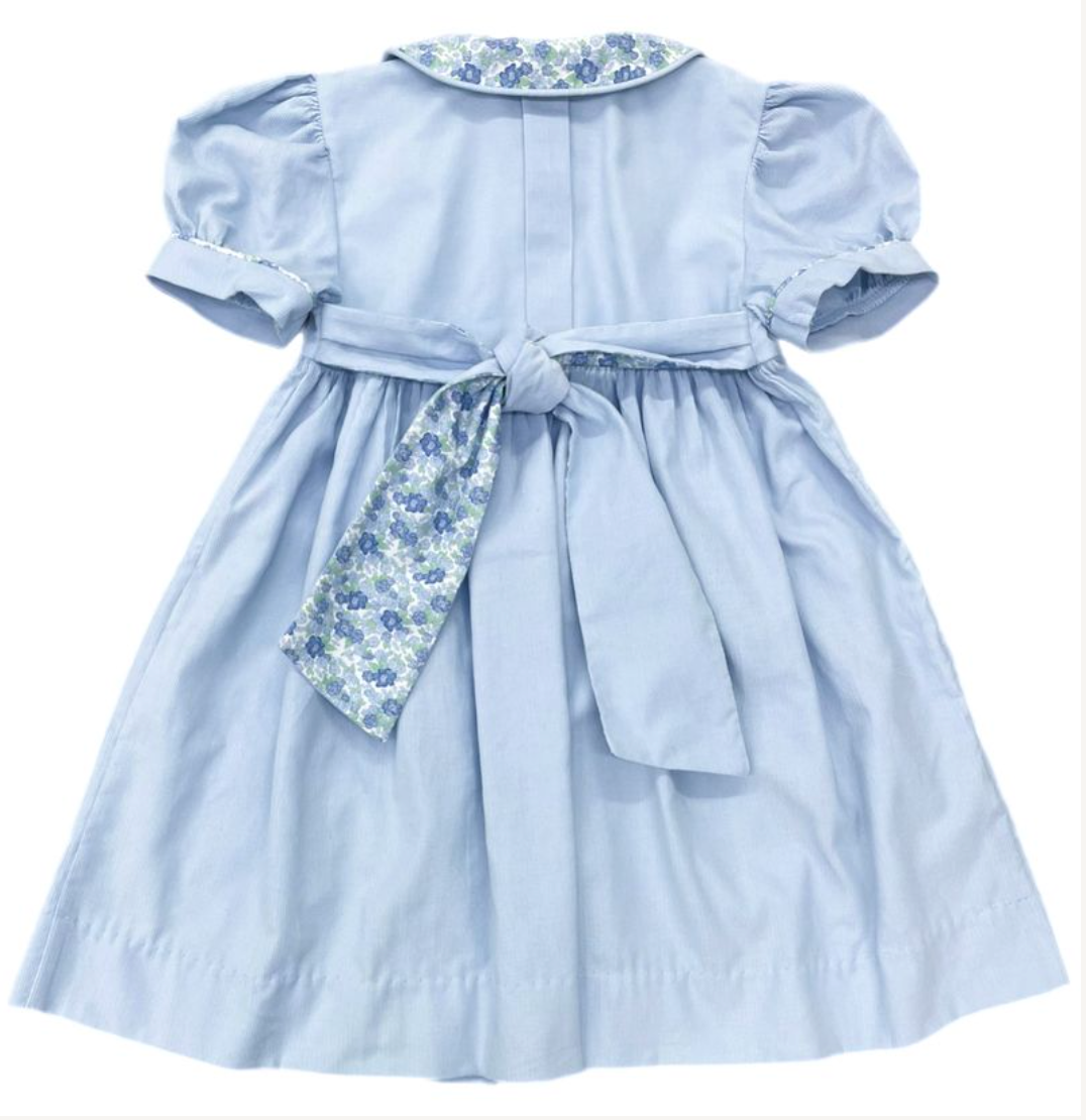 Ava Cord Dress - Ava Blue Floral from Anderson Parker