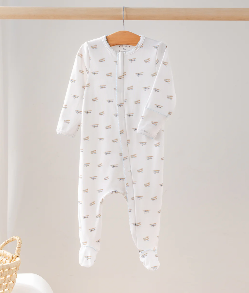 Baby Basics: Just Plane Cute Organic Cotton Baby Pajamas from Anderson Parker