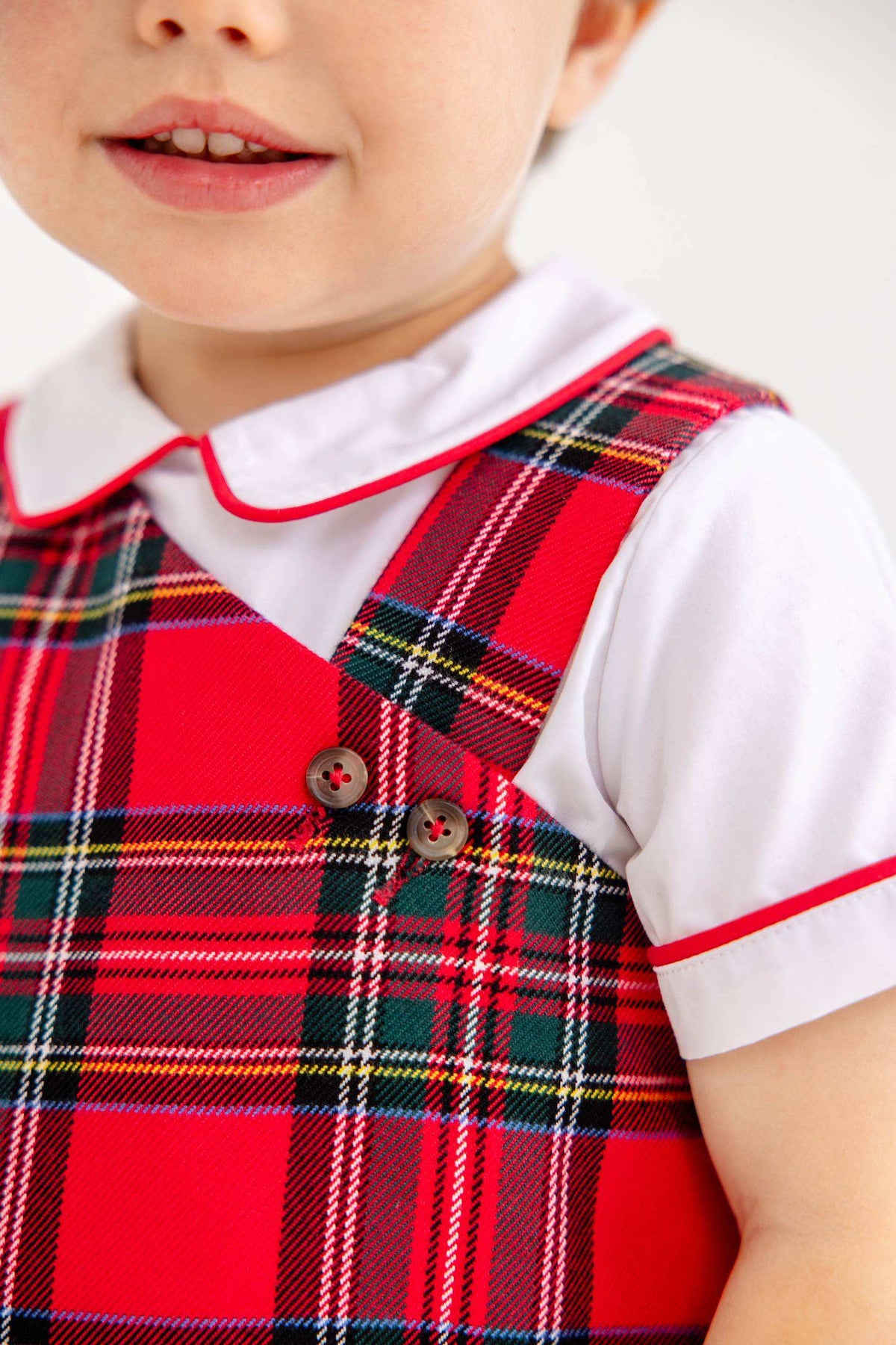 Barr Clay Bubble - Woven Yarn - Society Prep Plaid/Worth Ave White/Richmond Red from Anderson Parker