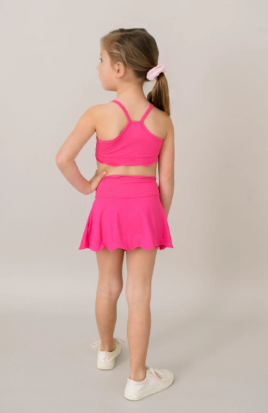 Becca Scallop Sports Bra - Power Pink from Anderson Parker