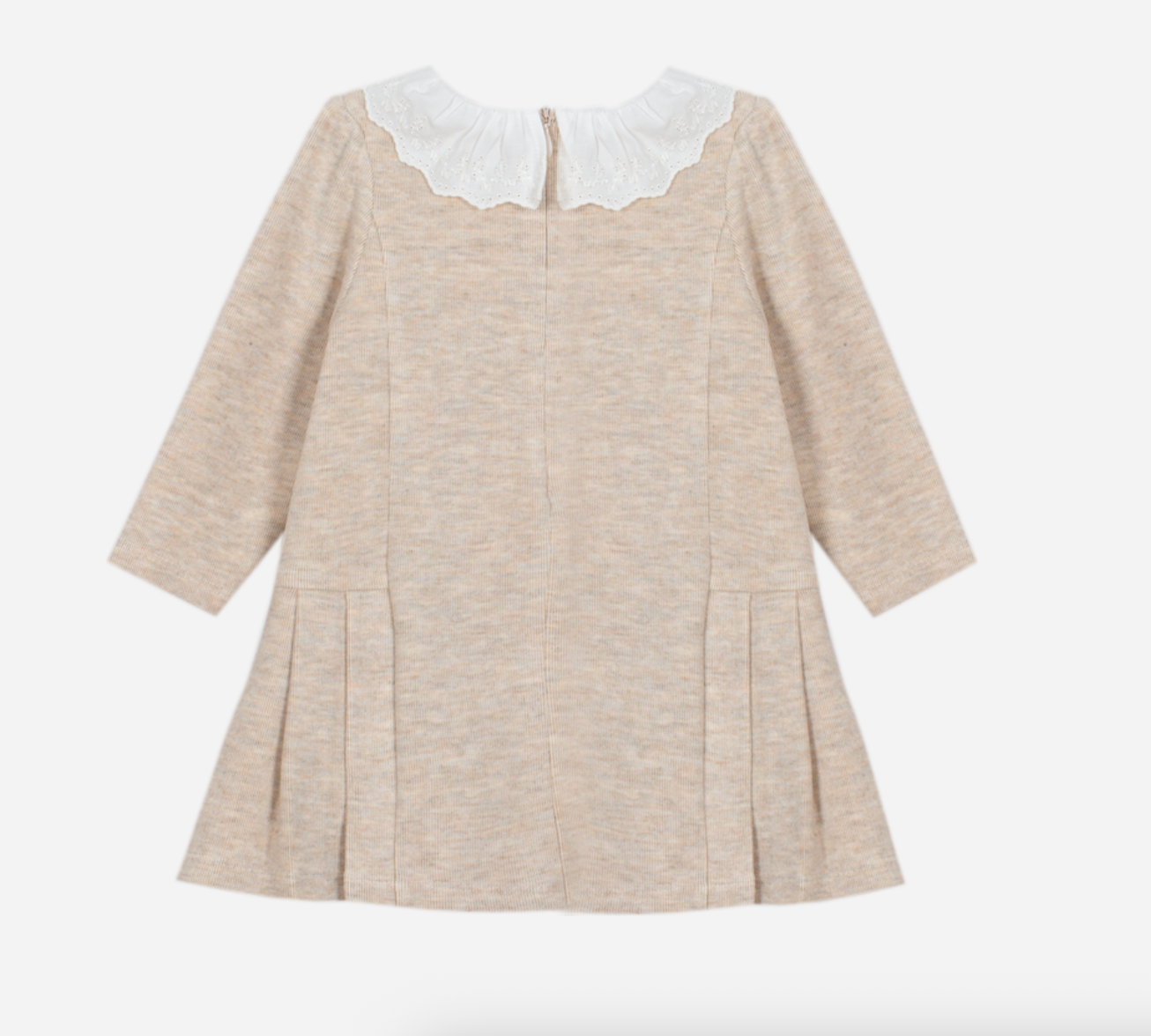 Beige melange interlock dress from Anderson Parker