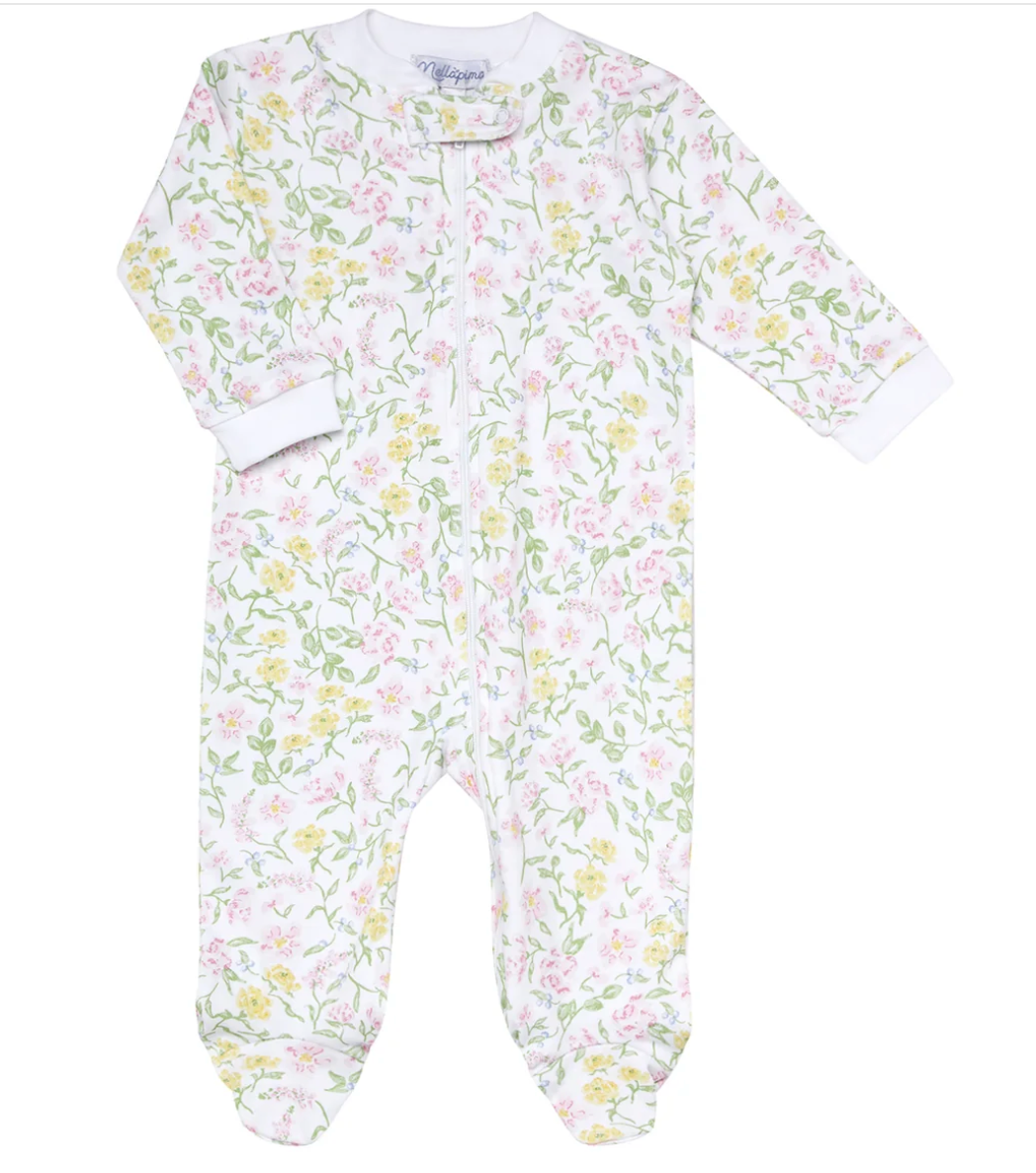 Berry Wildflowers Zipper Footie from Anderson Parker