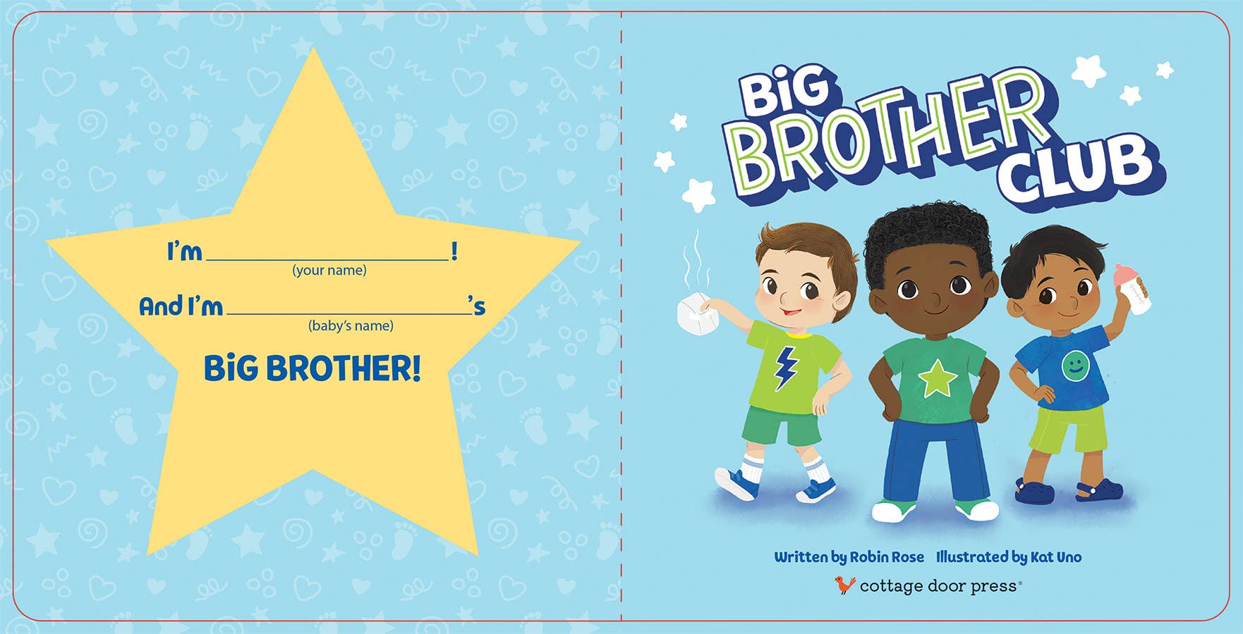Big Brother Club Board Book with Reward Chart & Stickers from Anderson Parker
