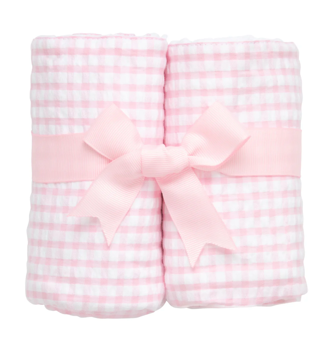 Big Check Set of Two Burps - Pink from Anderson Parker