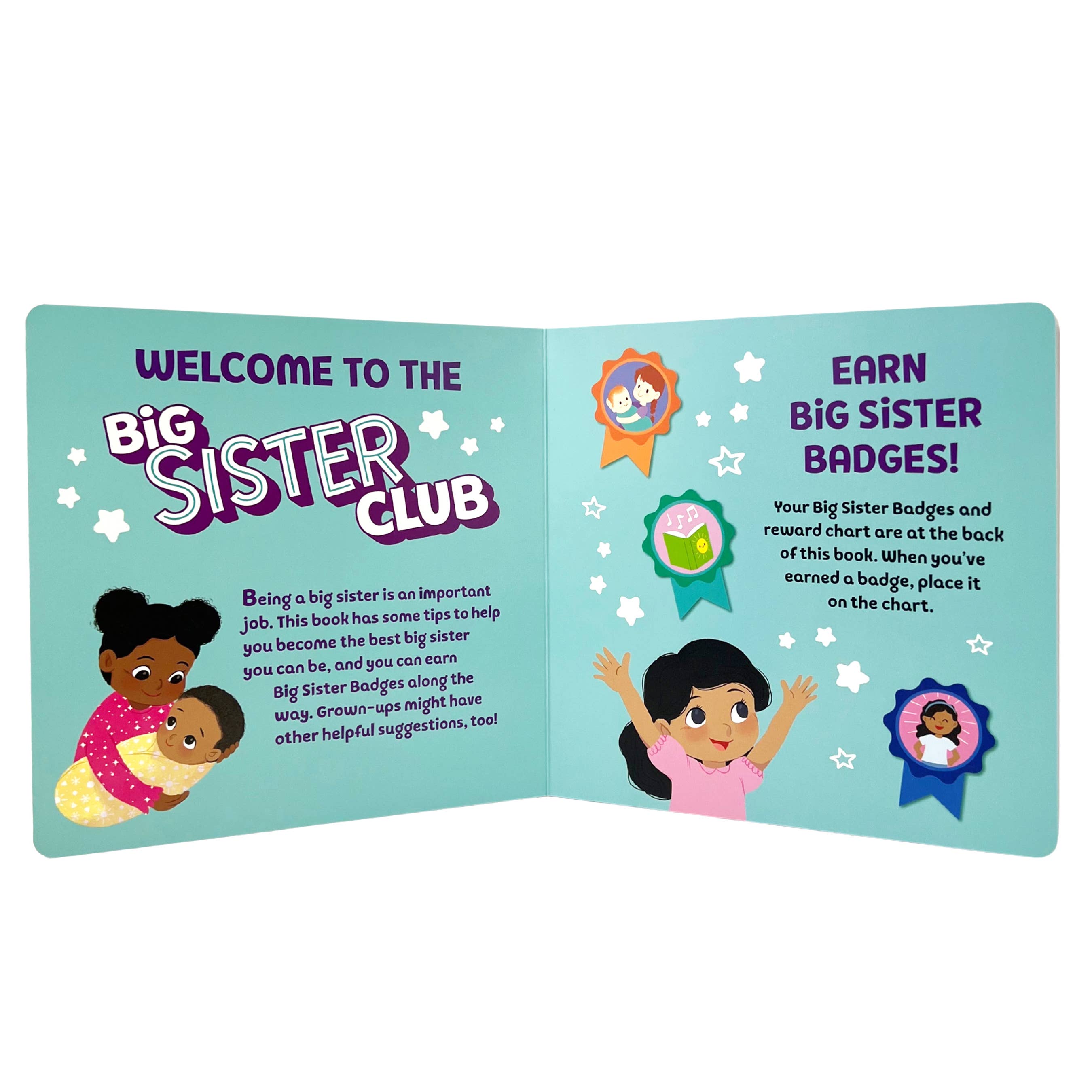 Big Sister Club Board Book with Reward Chart & Stickers from Anderson Parker