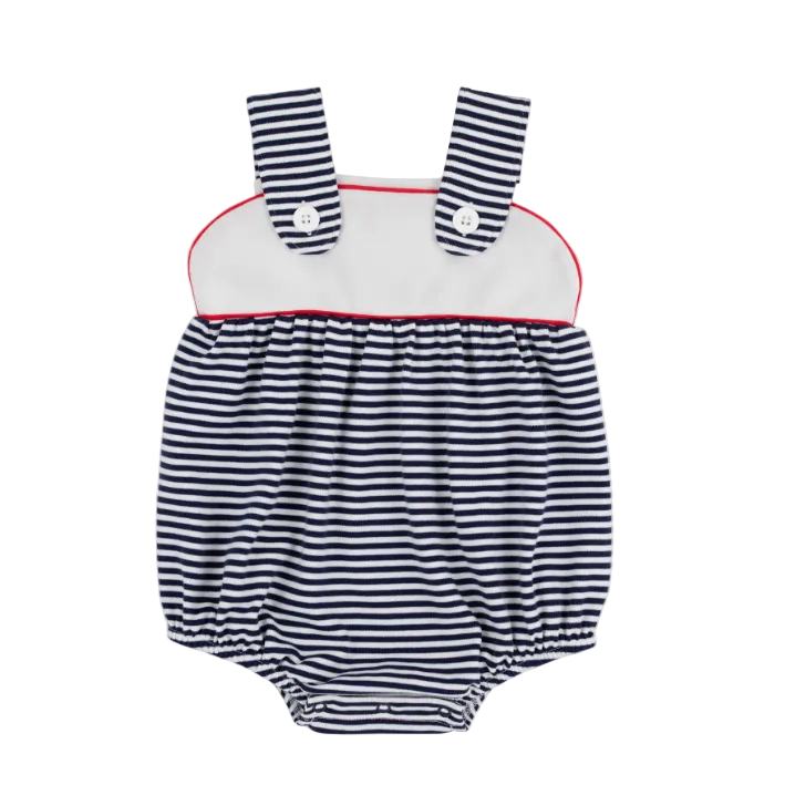 Bingham Bubble - Pima - Nantucket Navy Stripe/Worth Ave White/Richmond Red from Anderson Parker