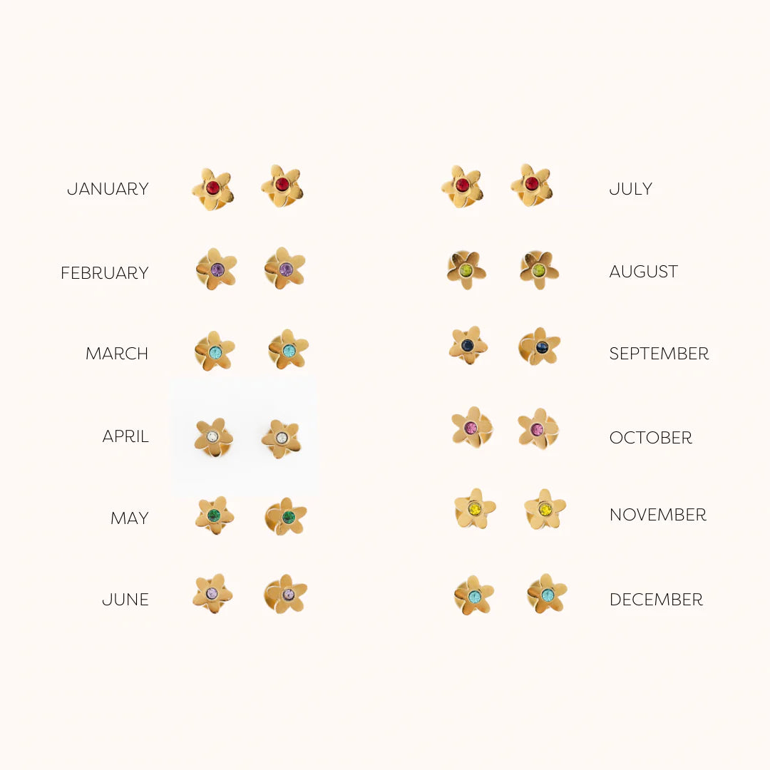 Birthstone Flower Earrings from Anderson Parker