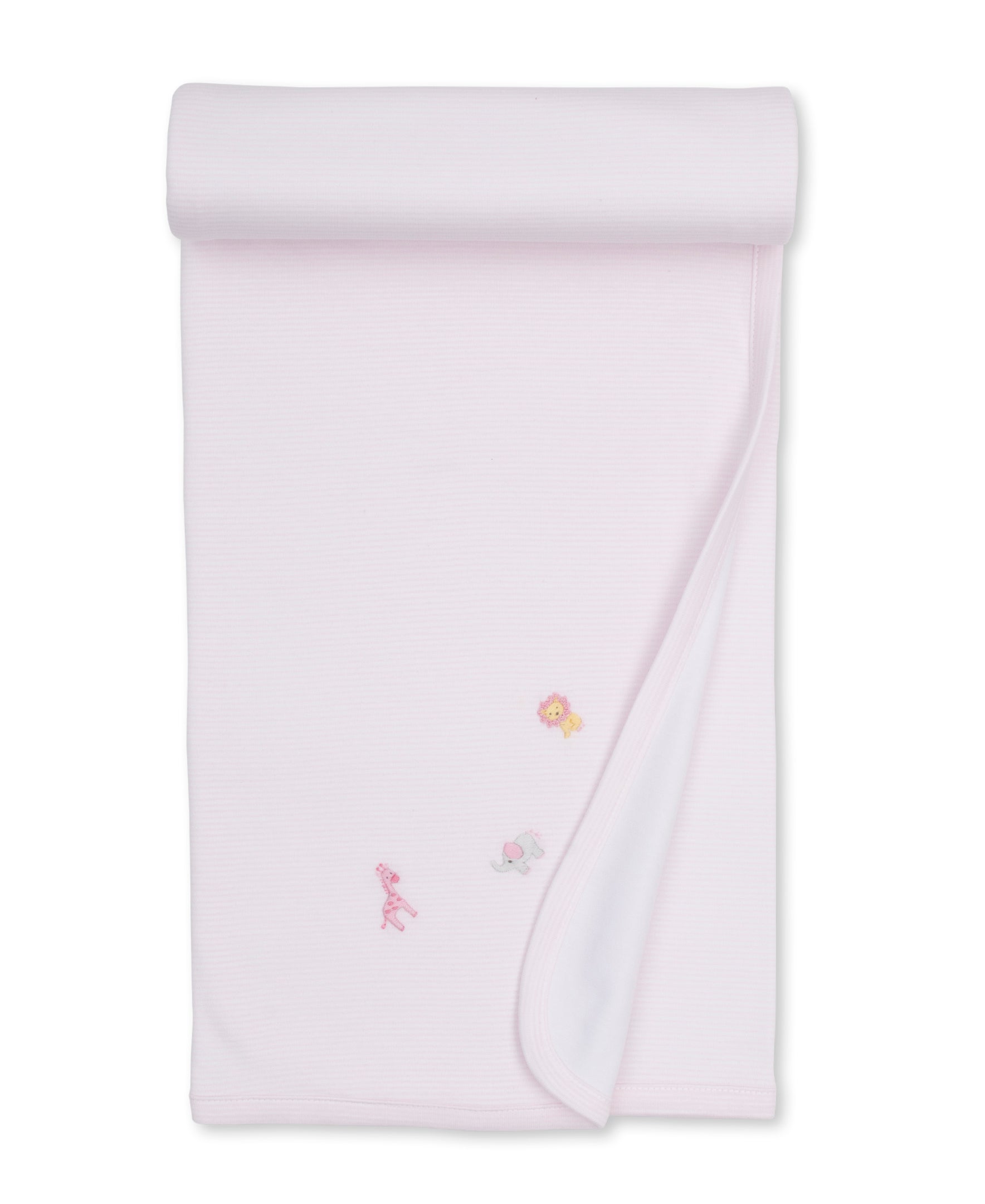 Blanket w/ Hand Embroidery - Pink Jungle from Anderson Parker