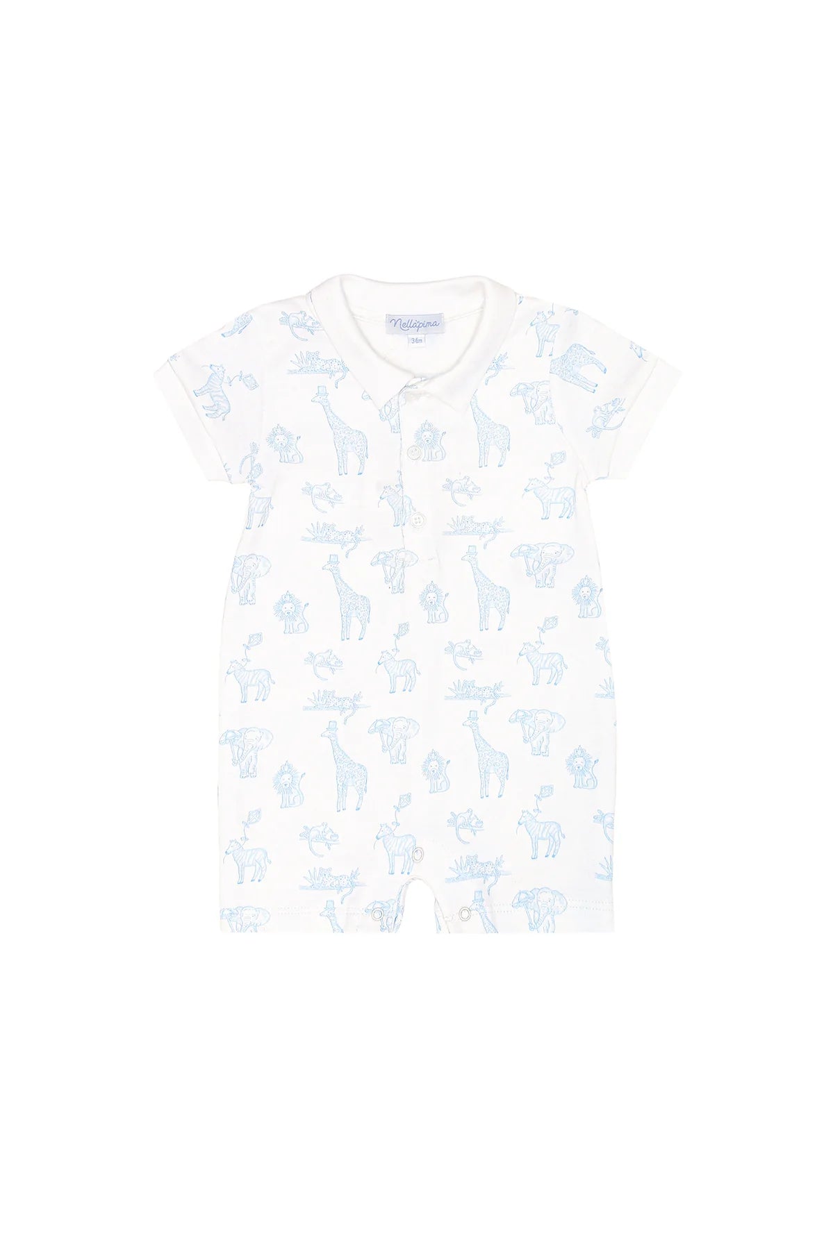 Blue Safari Romper from Anderson Parker