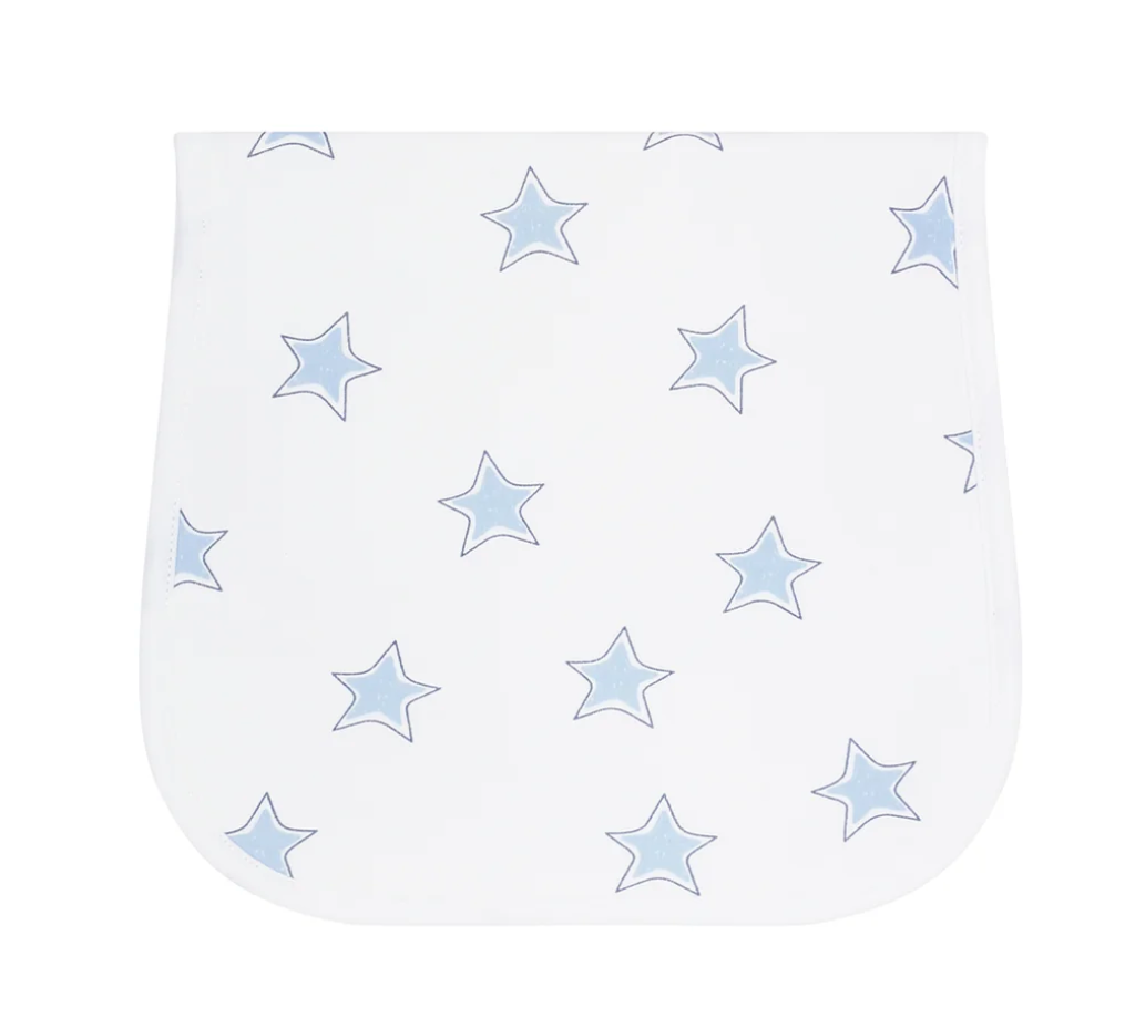 Blue Stars Print Burp Cloth from Anderson Parker
