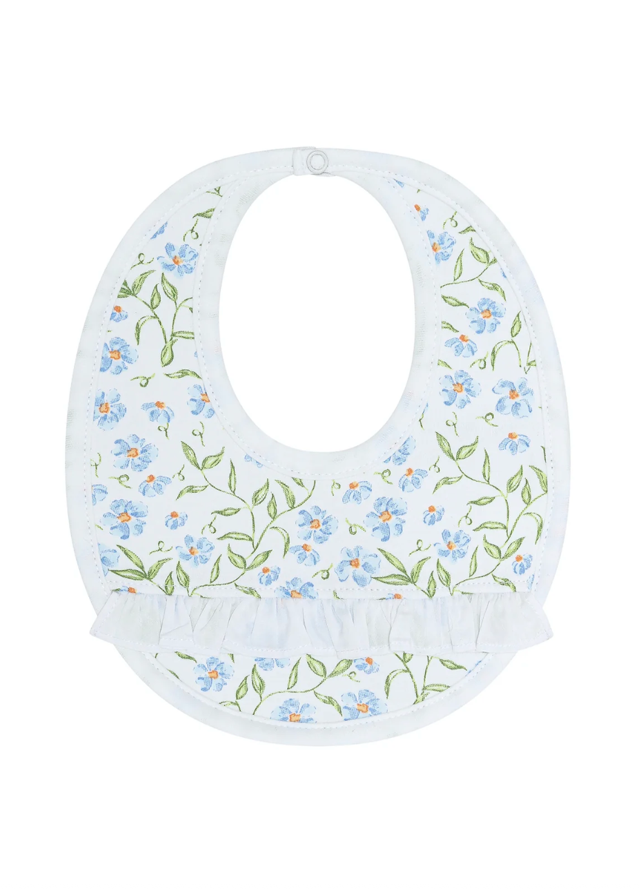 Blue Vines Bib & Burp Cloth Set from Anderson Parker