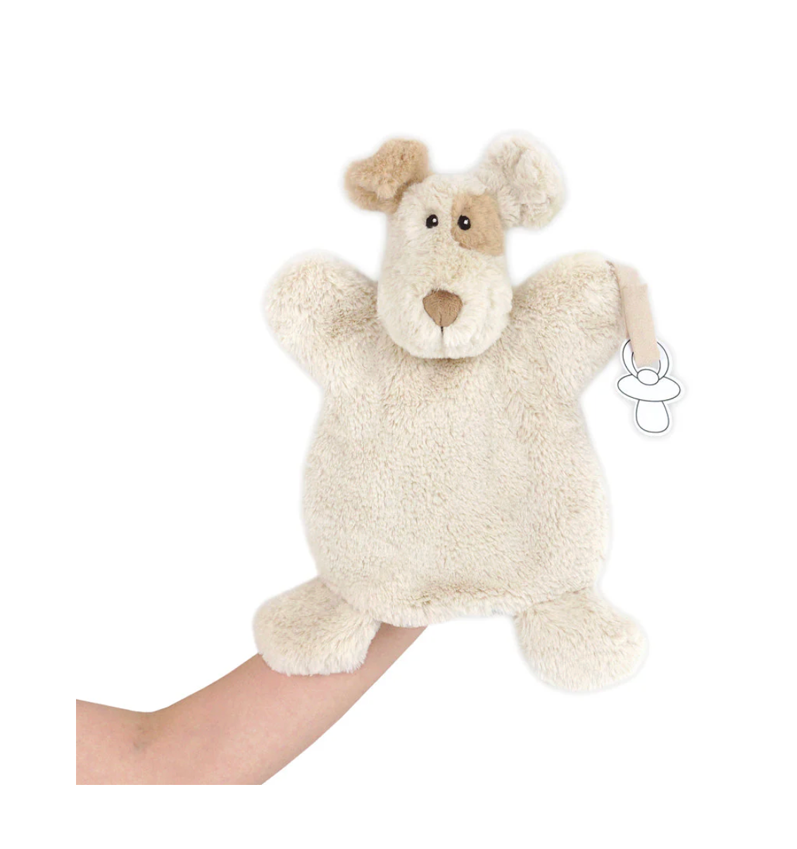 Bogart Puppy-Paci Holder Puppet from Anderson Parker