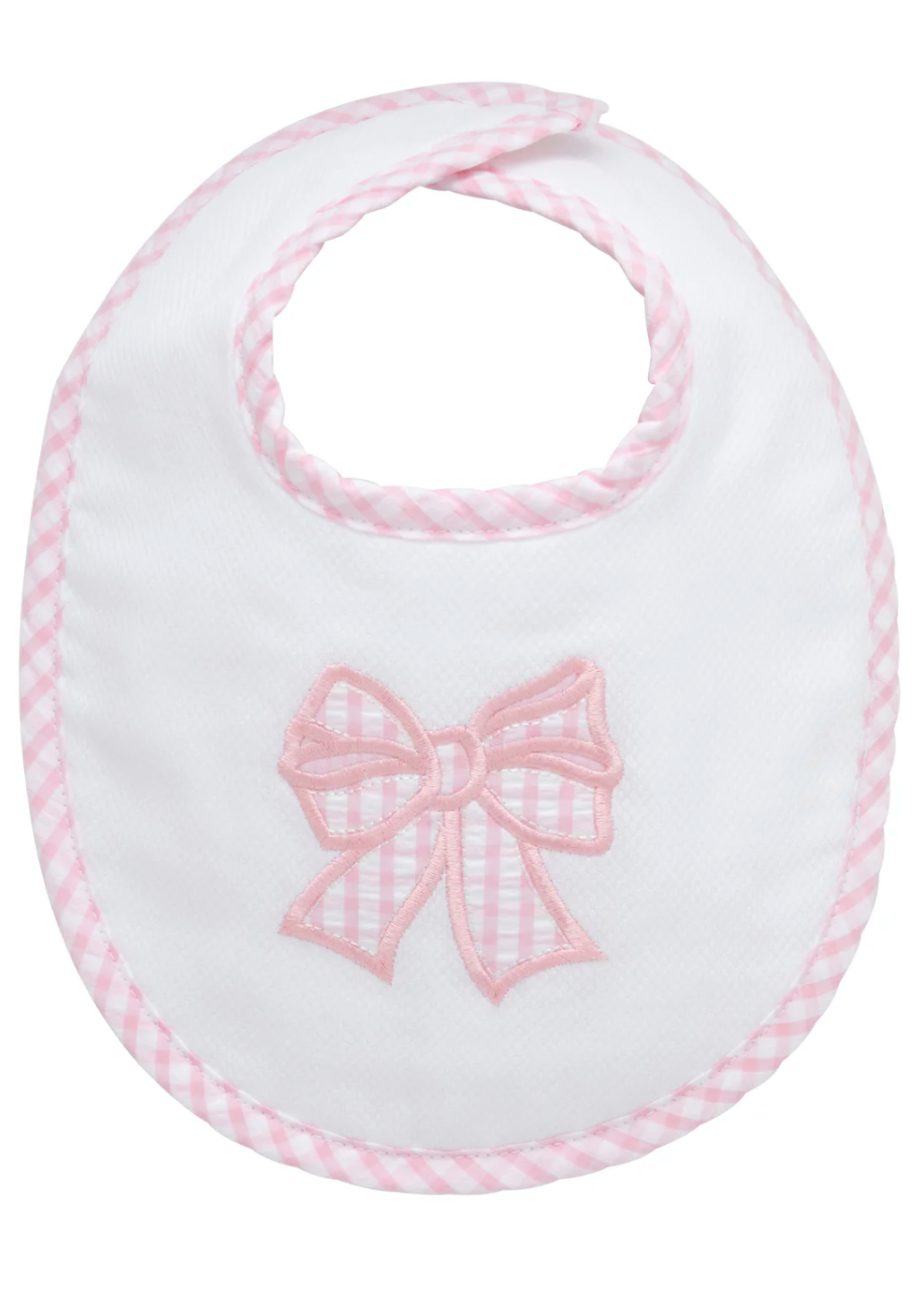Bow Applique Basic Bib - Pink from Anderson Parker