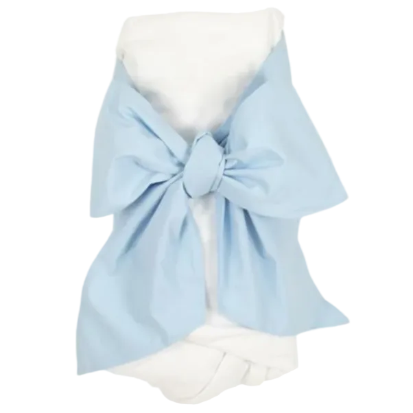 Bow Swaddle - Buckhead Blue - Broadcloth from Anderson Parker
