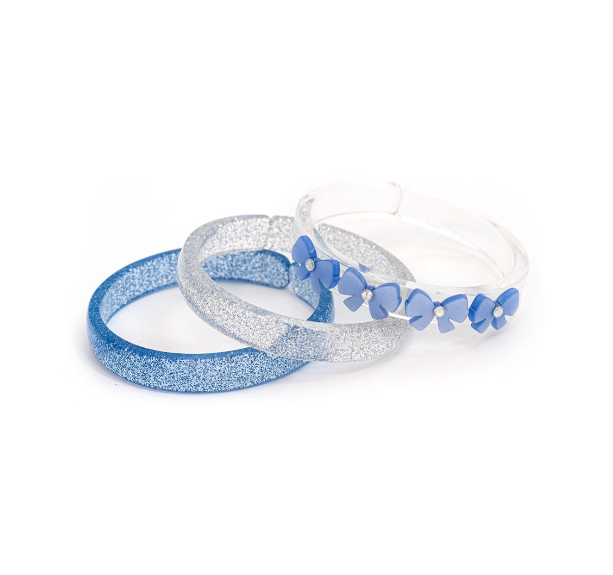 Bows Satin Blue Bangles from Anderson Parker