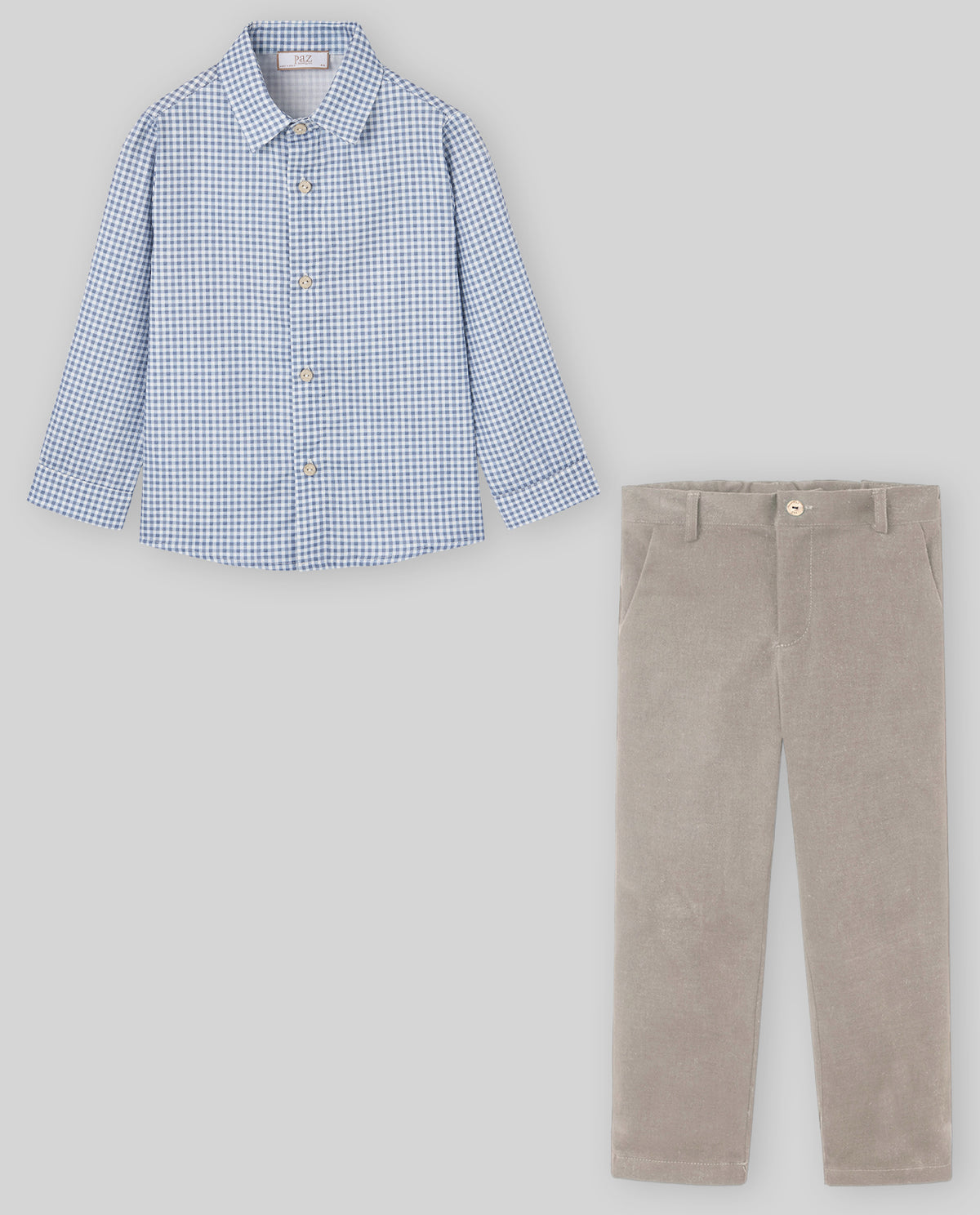 Boy Woven Shirt + Pant Set - Sapphire Blue from Anderson Parker