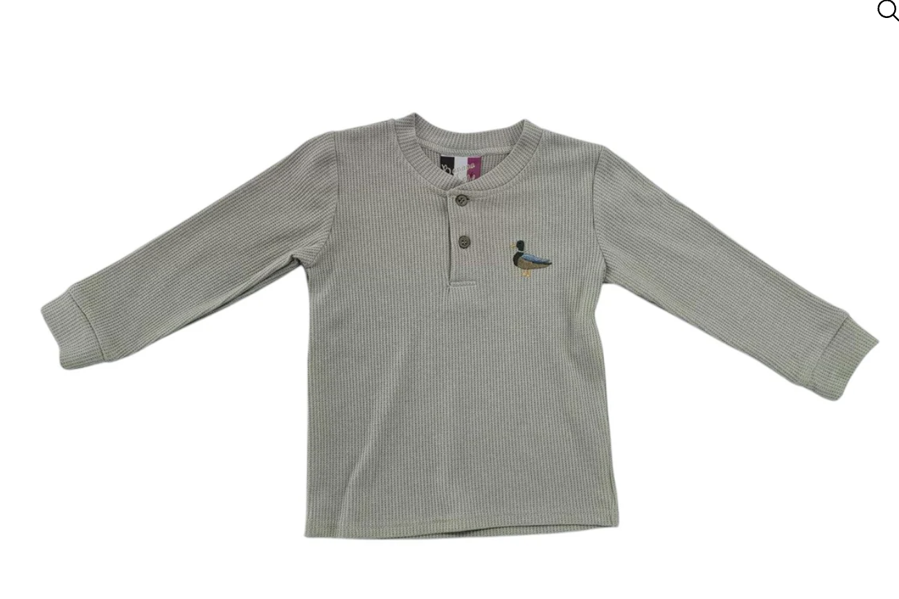 Boys Henley Shirt - Duck from Anderson Parker