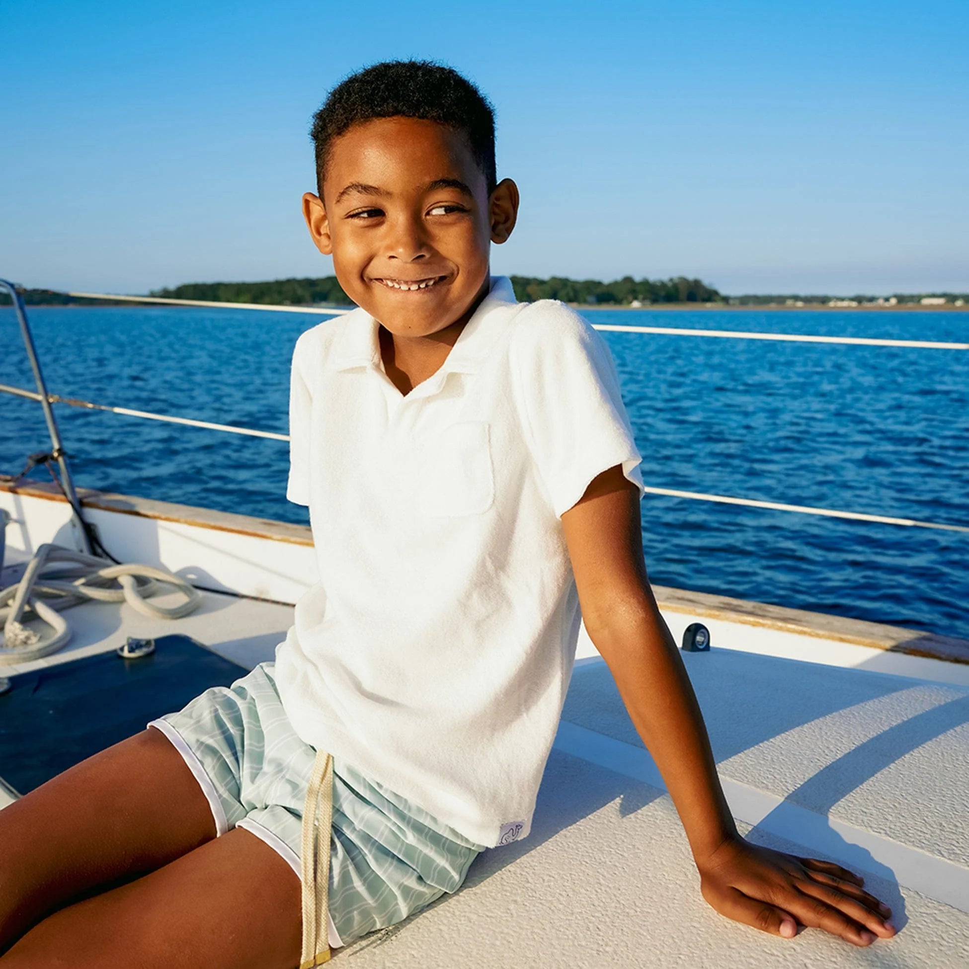 Boys' Polo - White from Anderson Parker