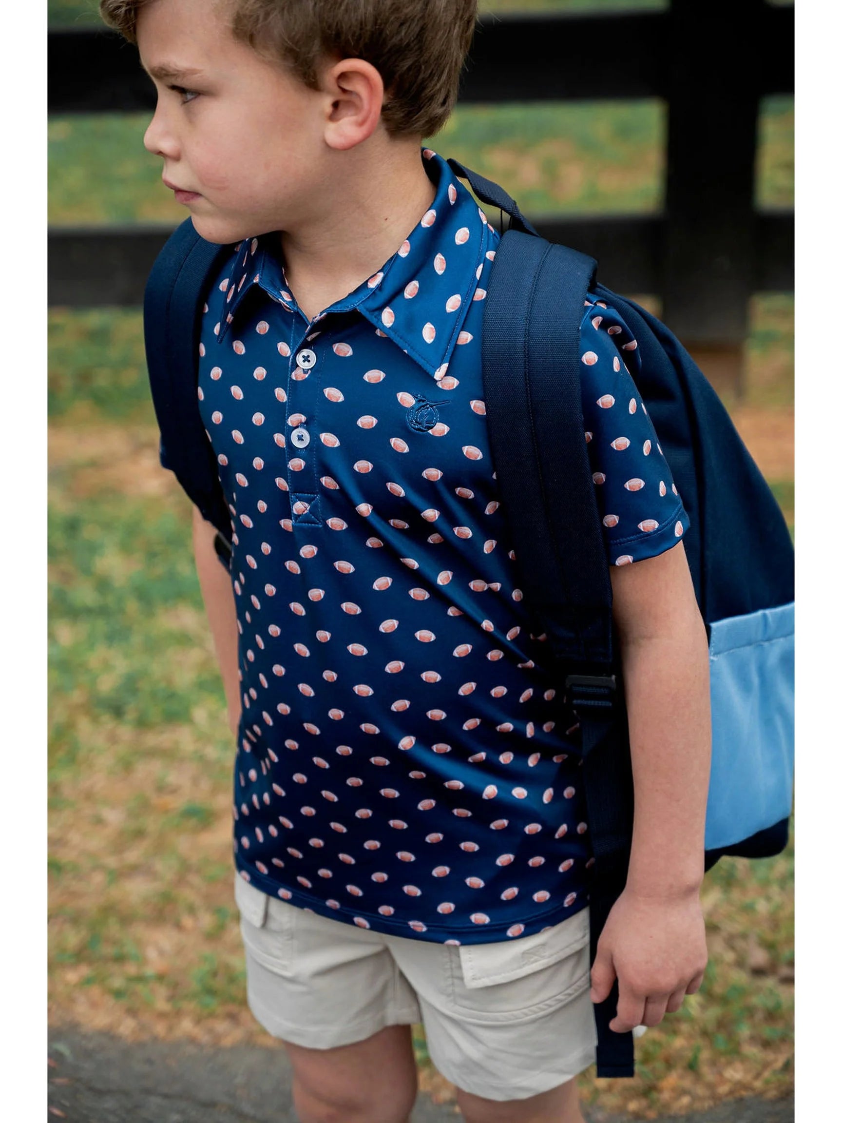 Boys' Pro Performance Short Sleeve Polo - Football from Anderson Parker