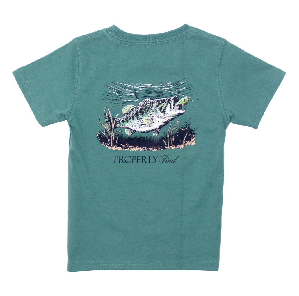 Boys Set The Hook SS Marine Green from Anderson Parker