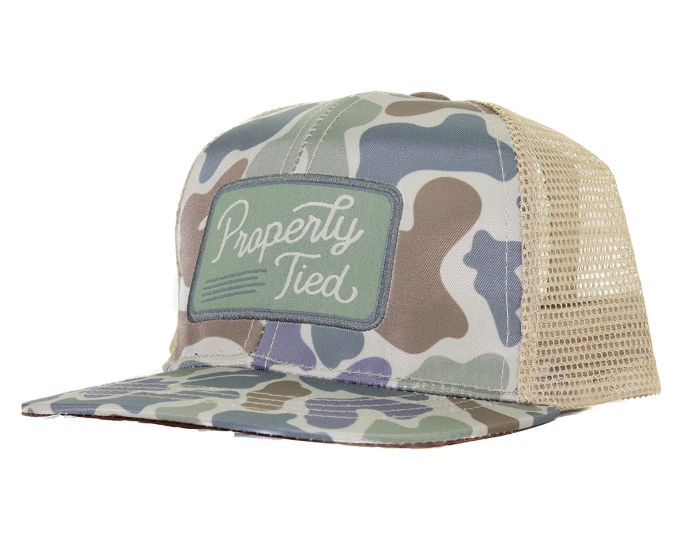 Boys Sportsman Trucker Hat Vintage Camo from Anderson Parker