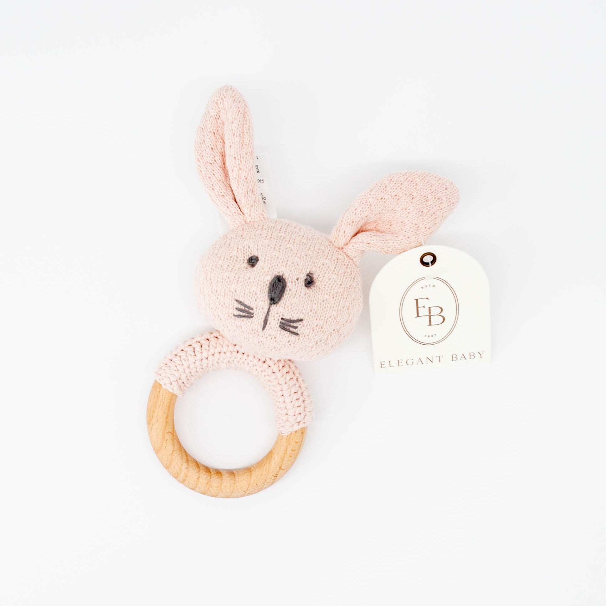 Bunny Wooden Baby Rattle from Anderson Parker