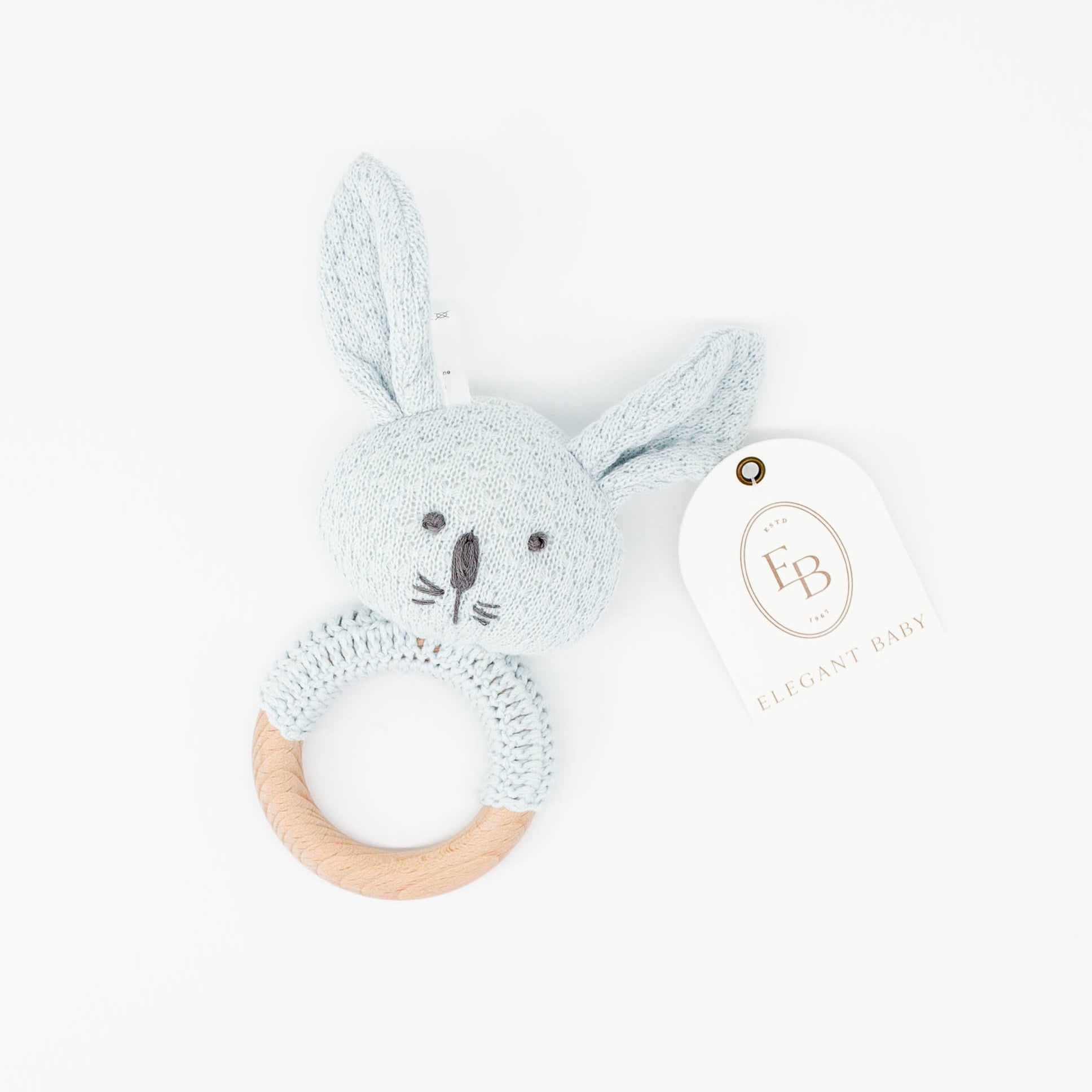 Bunny Wooden Baby Rattle from Anderson Parker