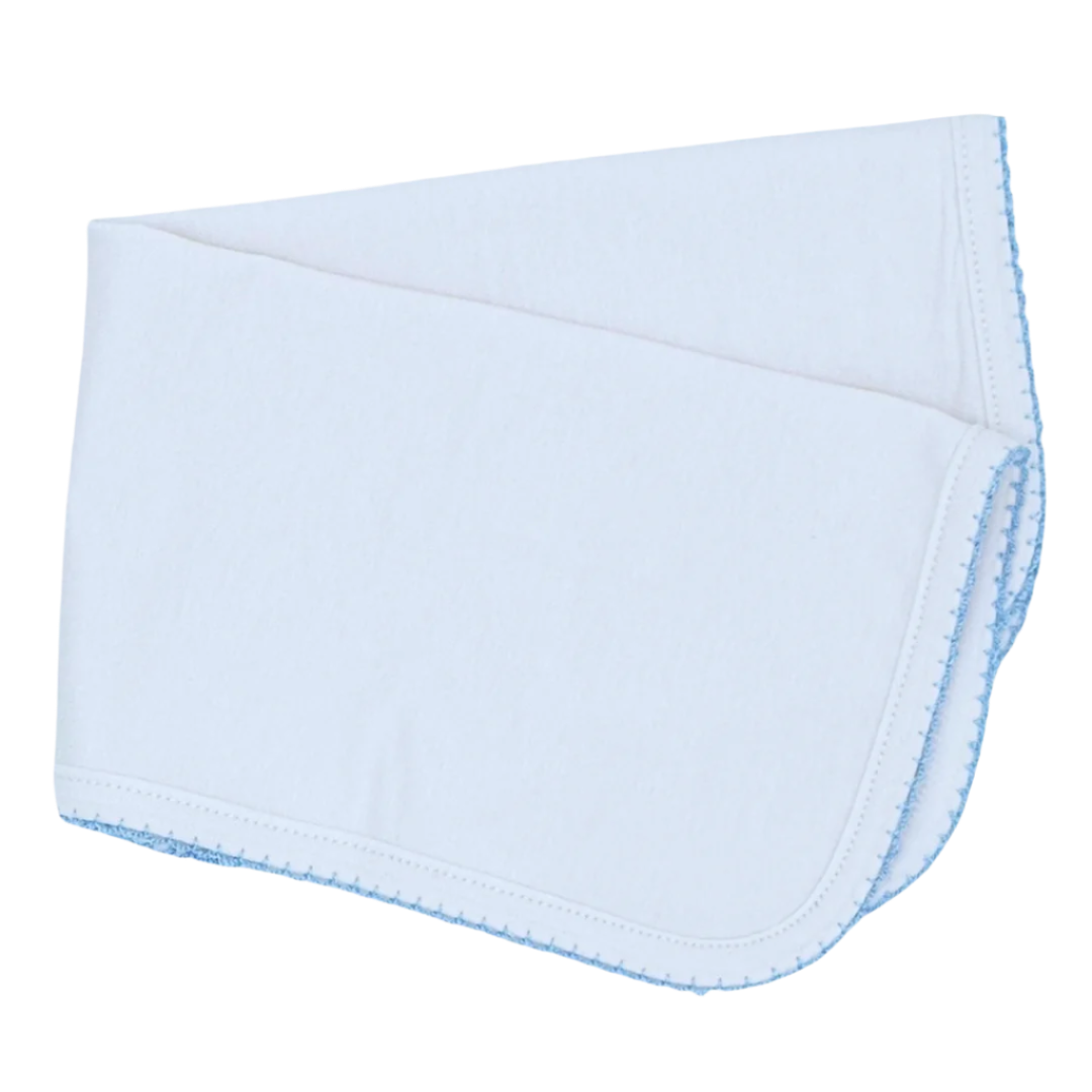 Burp Cloth with Picot Trim from Anderson Parker