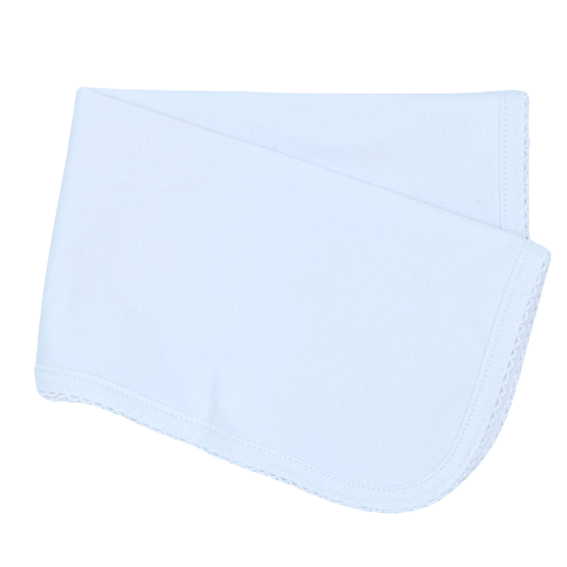 Burp Cloth with Picot Trim from Anderson Parker