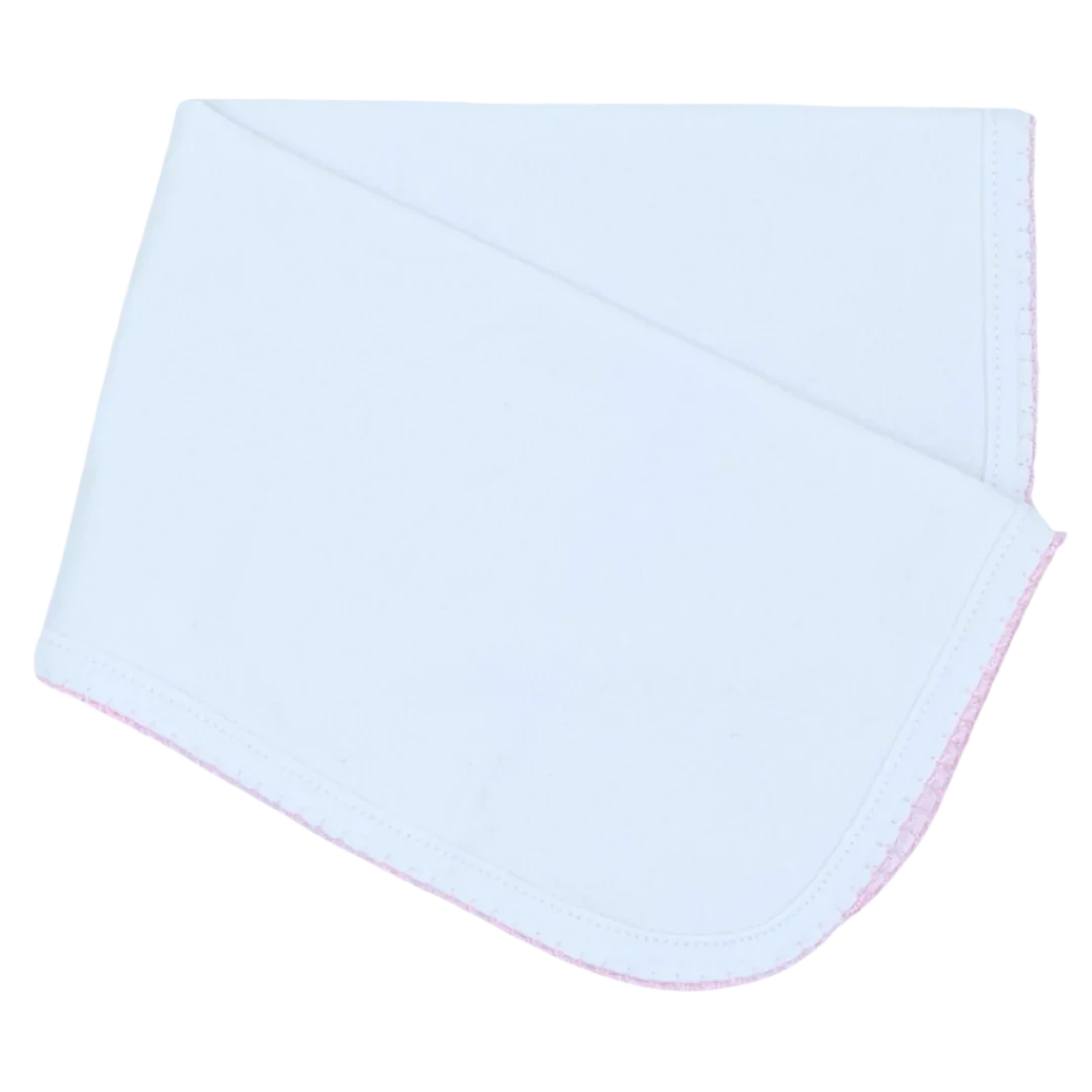 Burp Cloth with Picot Trim from Anderson Parker