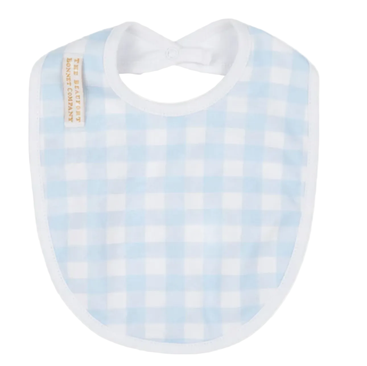 Burp Me Bib - Buckhead Blue Gingham with Worth Avenue White from Anderson Parker
