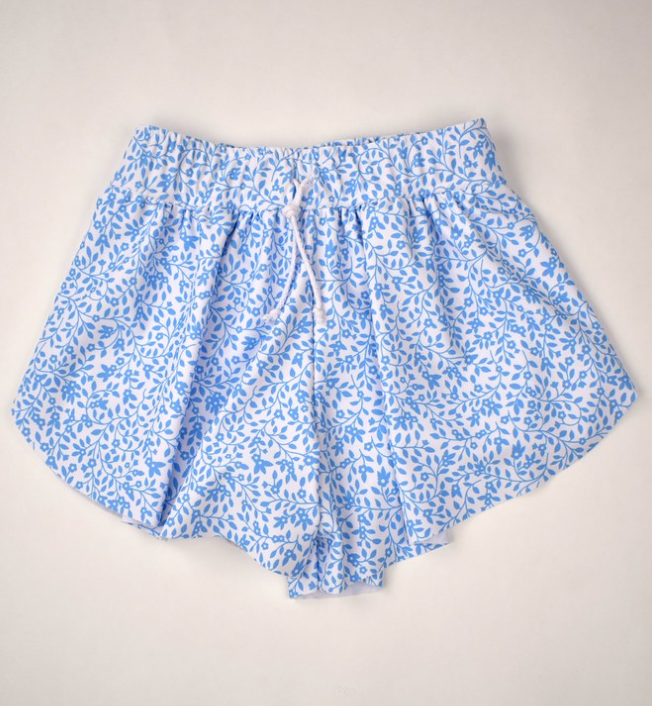Butterfly Shorts - Blue Floral from Anderson Parker