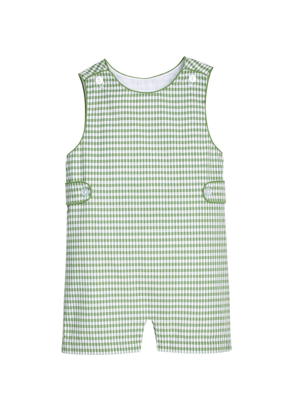 Button Tab John John - Watercress Gingham from Anderson Parker