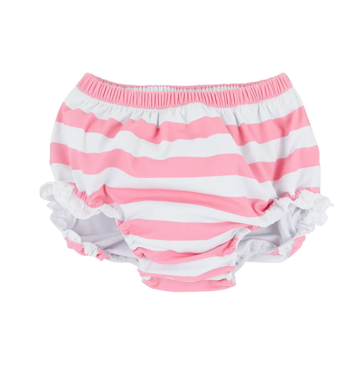 Byrde Bloomer - Swim - Caicos Cabana Stripe (Hamptons Hot Pink)/Worth Ave White from Anderson Parker