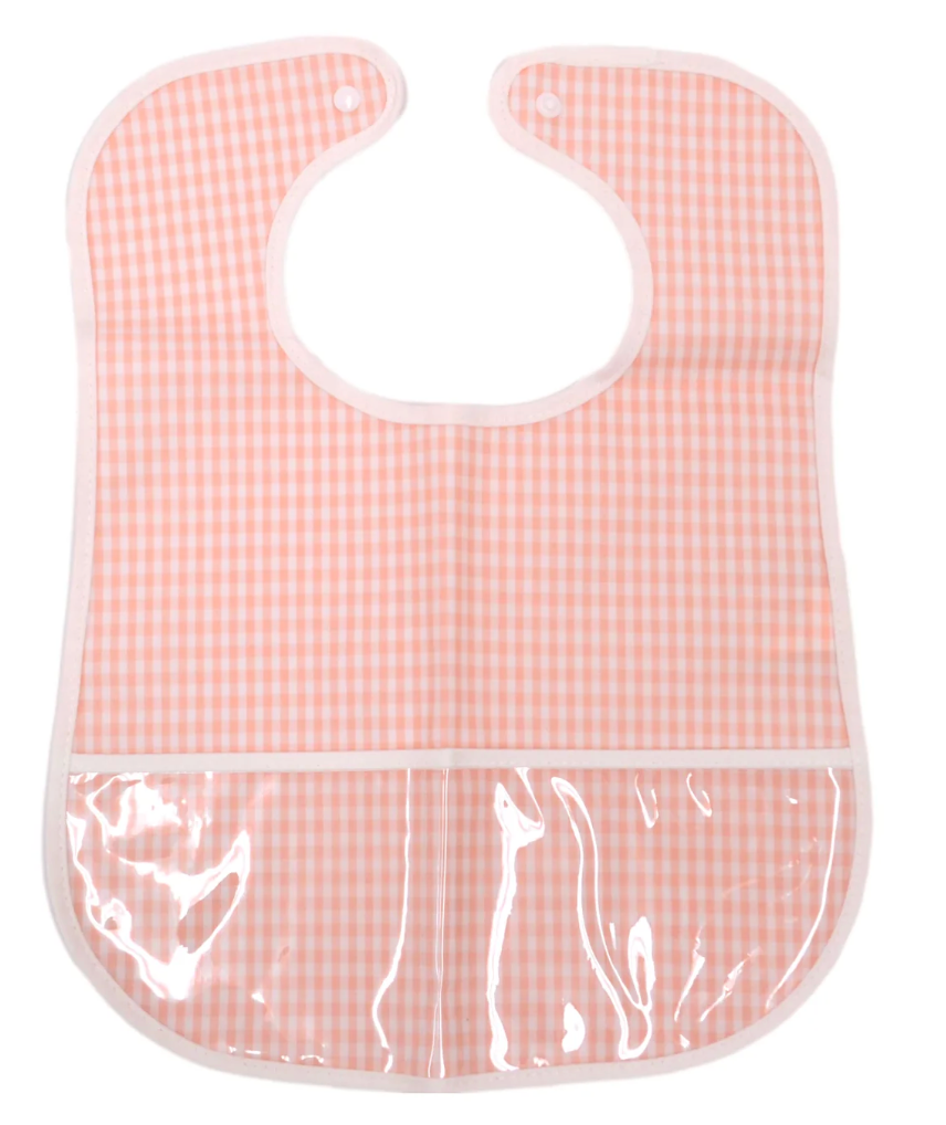 CLEAN UP BIB - GINGHAM TAFFY from Anderson Parker