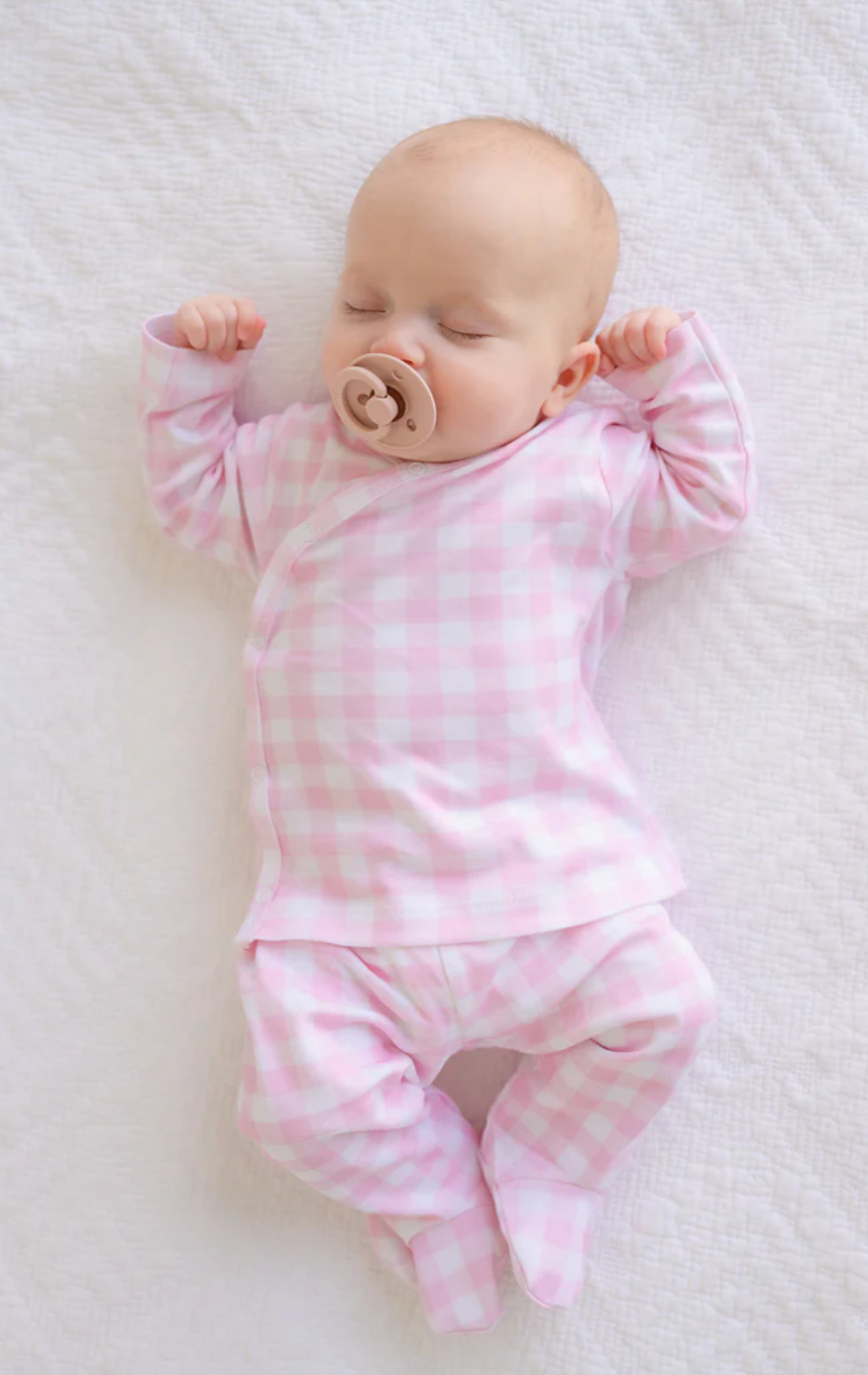Cameron Cross-Front Set - Palm Beach Pink Gingham from Anderson Parker