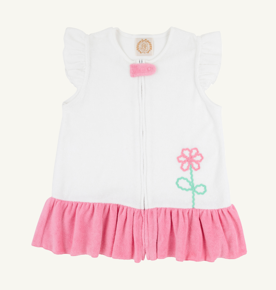 Camille Cover Up - Worth Ave White/Hamptons Hot Pink/Flowers from Anderson Parker